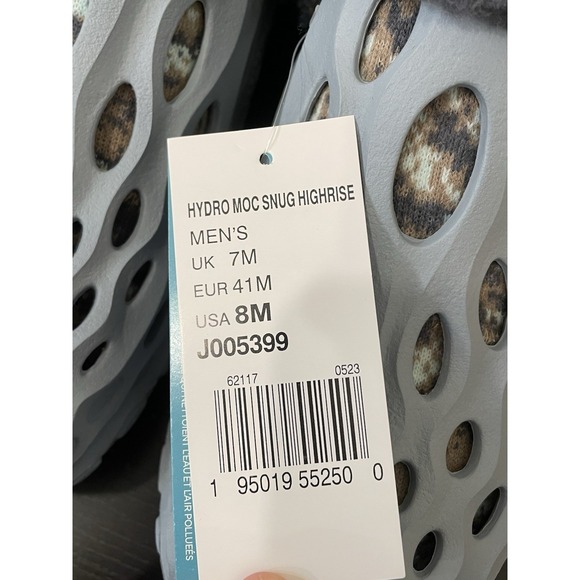 Merrell Men's Size 8 Hydro Moc Snug Shoes Clogs Fur Lined Gorpcore Winter Blue - Picture 3 of 8